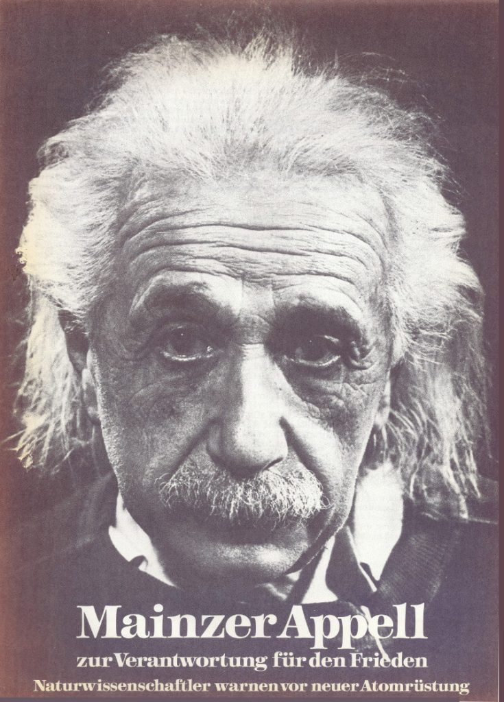 Plakat Mainzer Kongress 1983 Einstein