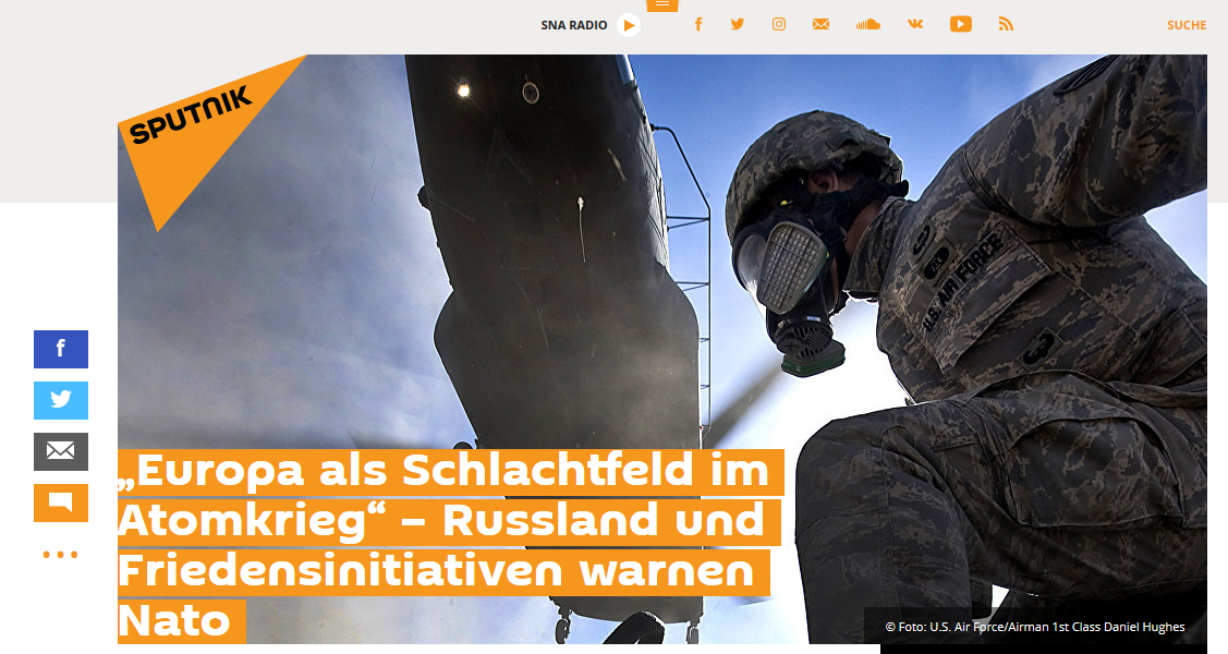 Sputnik: „Europa als Schlachtfeld im Atomkrieg“